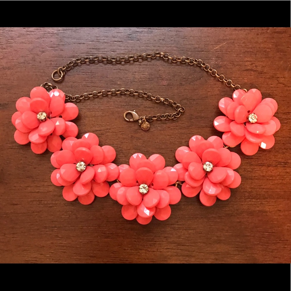 J. Crew Flower Statement Necklace